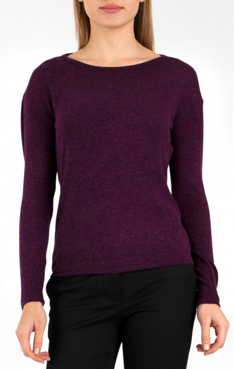 Long Sleeve Top in Mulberry