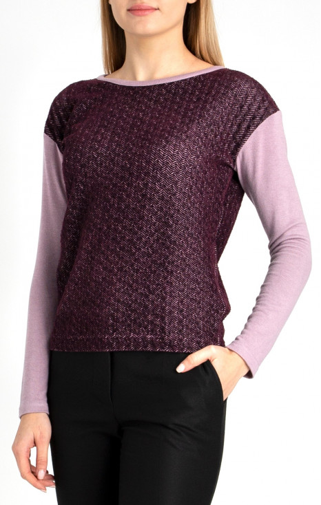 Long Sleeve Top in Purple