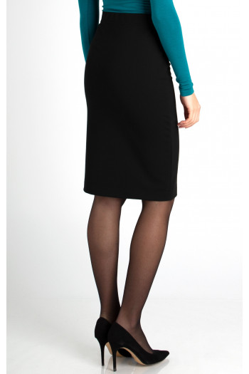 Black stretch jersey skirt [1]
