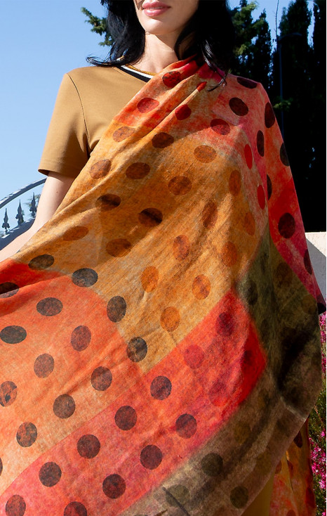 Wool-silk scarf