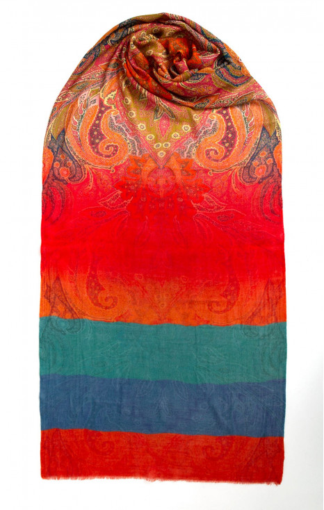 Wool-silk scarf