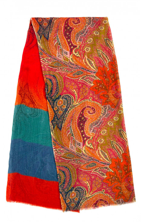 Wool-silk scarf