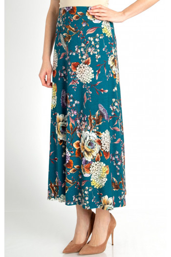 Maxi Skirt in Teal