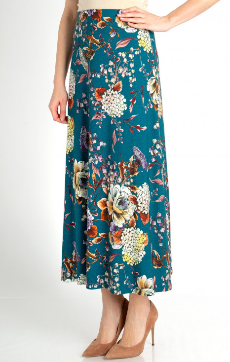 Maxi Skirt in Teal