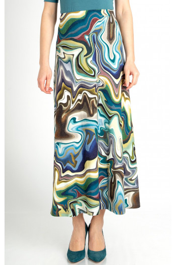 Maxi Skirt with Print