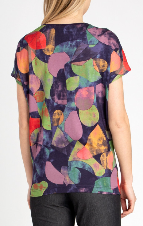 T-shirt with an Abstract Print