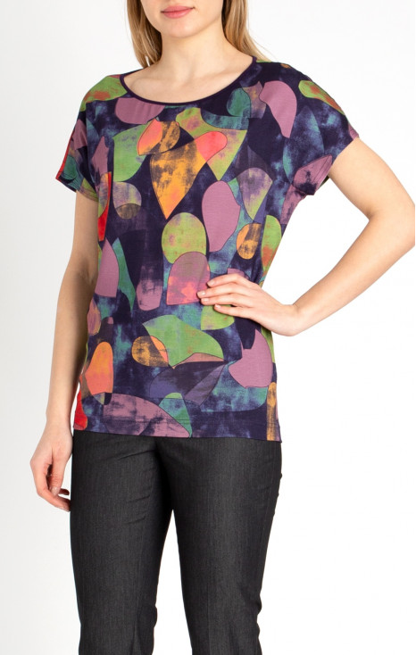 T-shirt with an Abstract Print