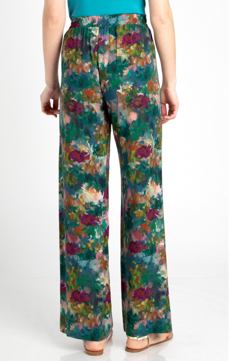 Wide Leg Trousers with Floral print [1]