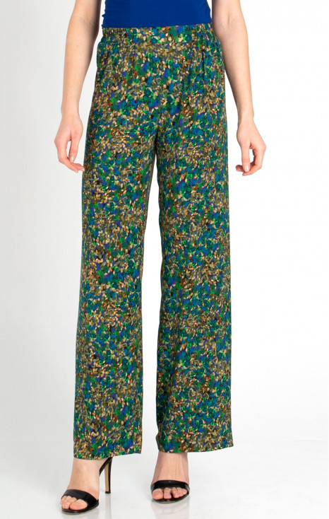 Wide Leg Trousers with Graphic print