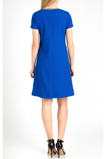 A line Jersey Dress in Blue [1]