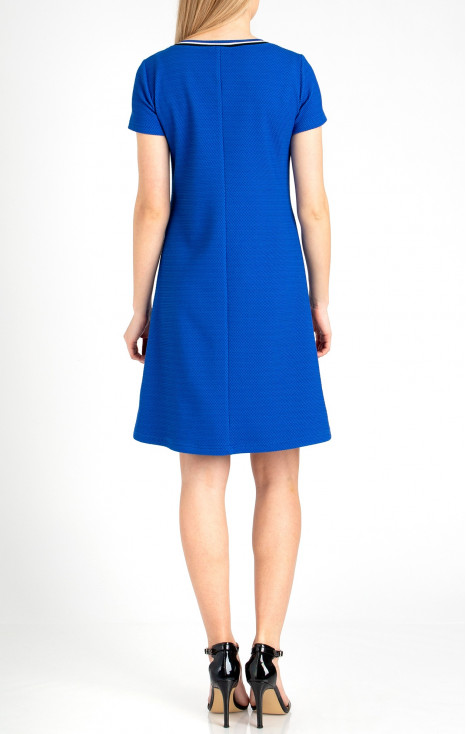 A line Jersey Dress in Blue