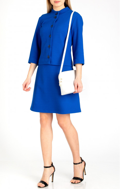 A line Jersey Dress in Blue