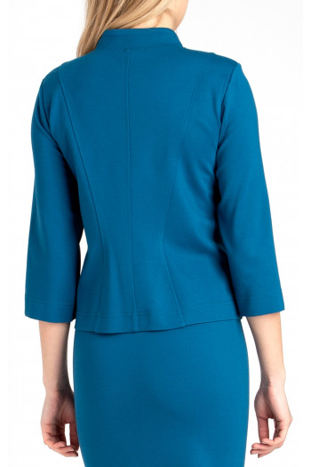 Elegant short jacket in Portsea Blue [1]