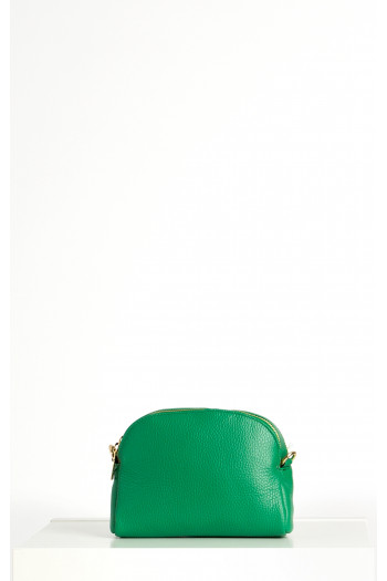 Leather Mini Bag in Green