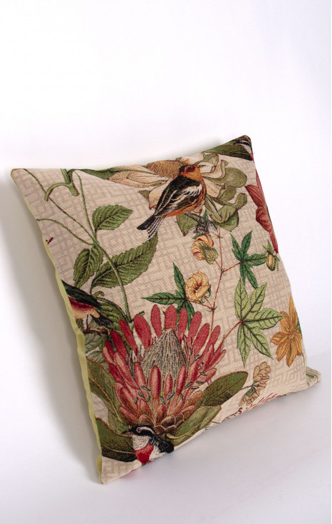 Flowers &amp; Birds Cushion Cover