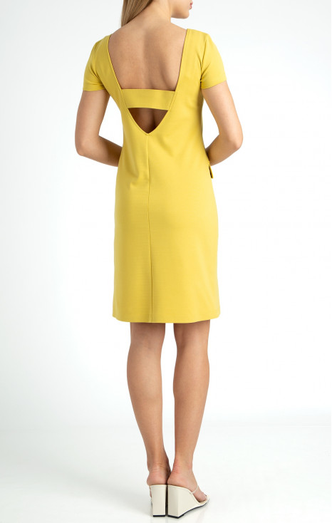 A line Mini Dress in Yellow