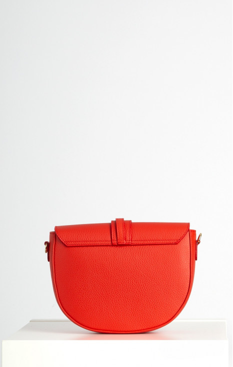 Leather handbag in Hibiscus Colour