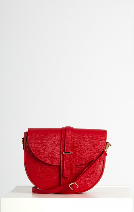 Leather handbag in Red