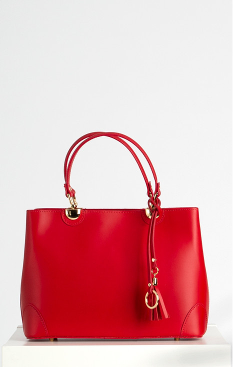 Genuine leather bag - Red