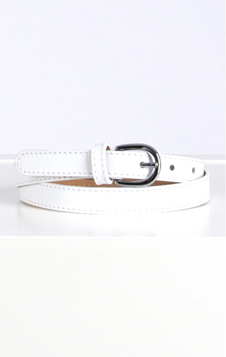  Real Leather Belt in White [1]