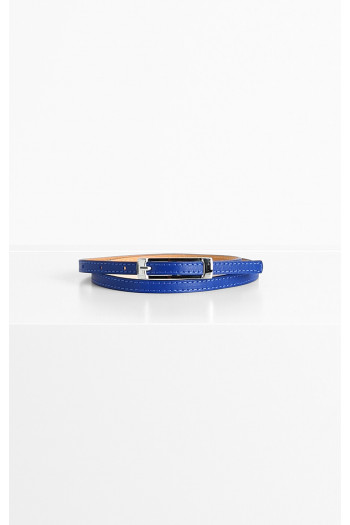 Leather Belt in Royal Blue
