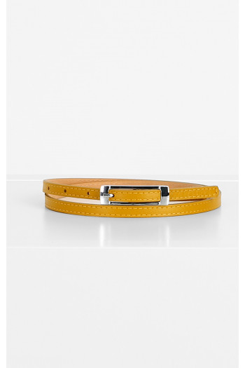Leather Belt in Mustard [1]