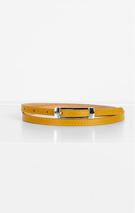 Leather Belt in Mustard [1]