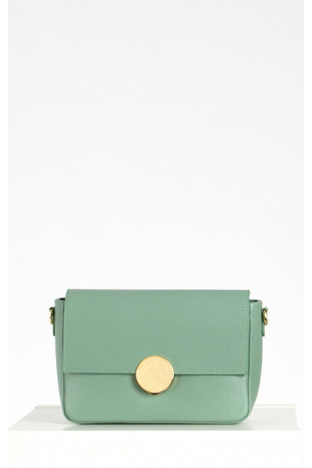 Shoulder bag with a Gold Chain in Green [1]
