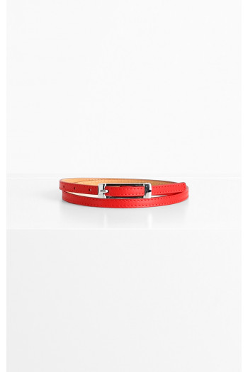 Leather Belt in Red