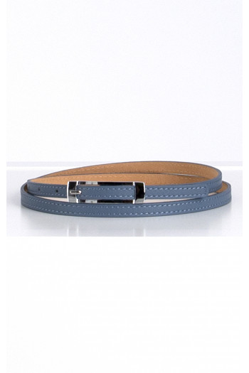 Leather Belt in Blue [1]