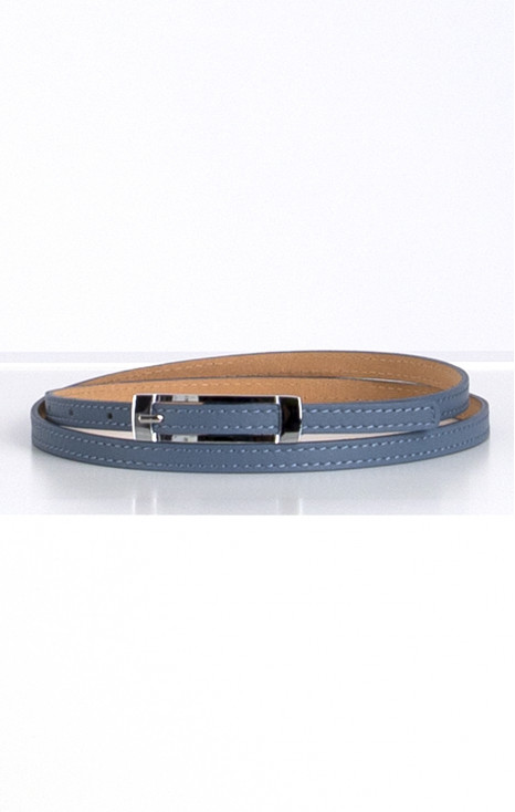 Leather Belt in Blue [1]