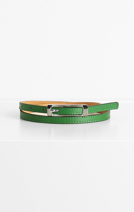 Leather Belt in Green [1]