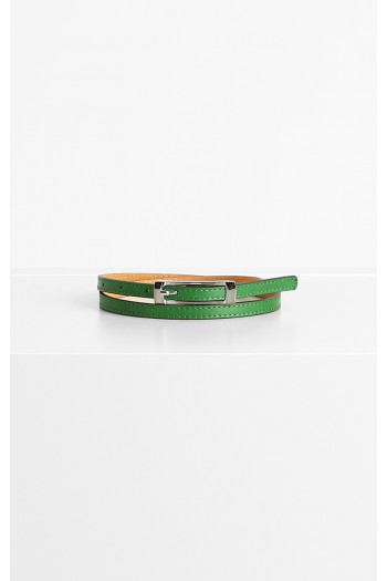 Leather Belt in Green