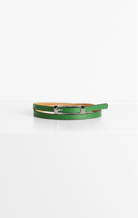 Genuine leather belt - Green