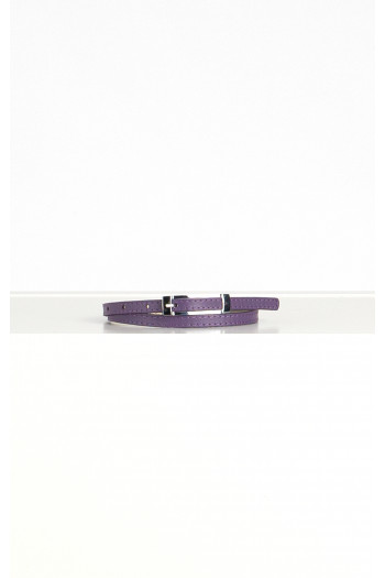 Leather Belt in Purple