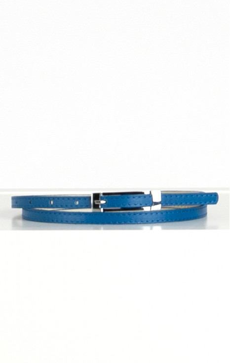 Leather Belt in Deep Blue [1]