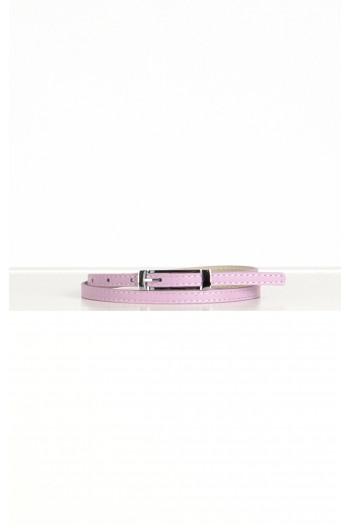 Leather Belt in Pink