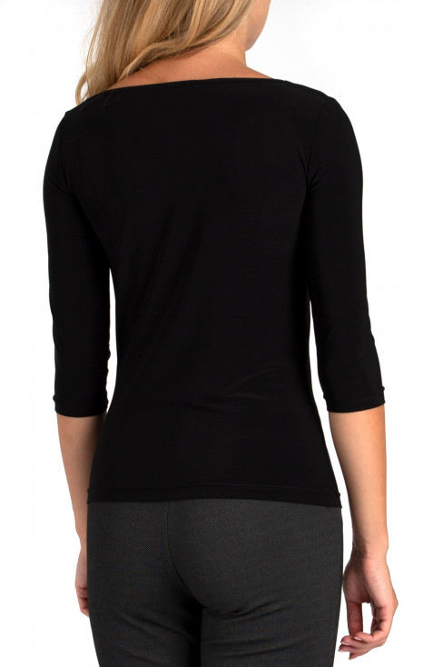 Cowl Neckline Top in Black