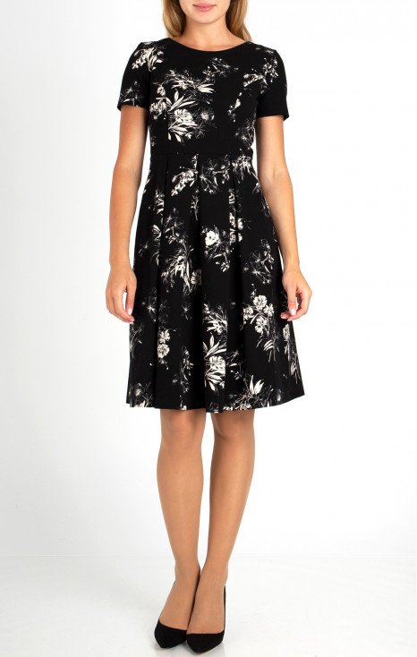 Stylish dress with floral print