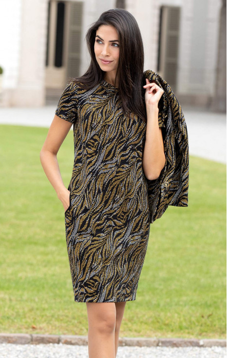 Elegant dress in stylish pattern