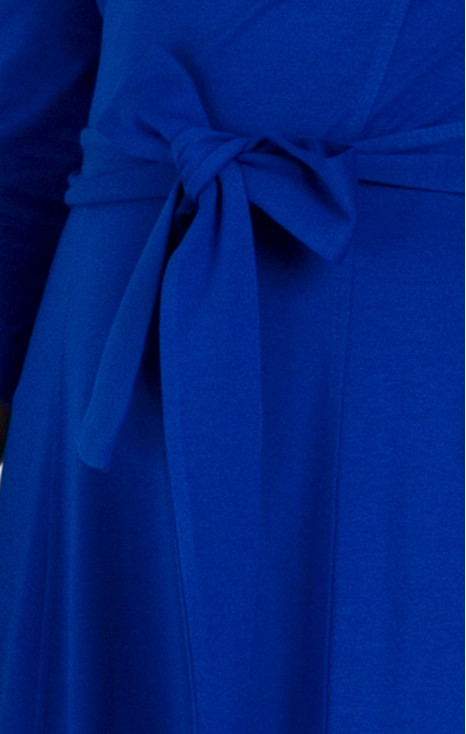 Midi Jersey Dress with Pockets in Blue [1]