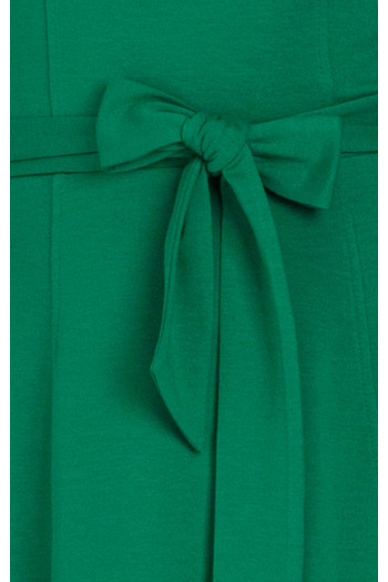 Midi Jersey Dress with Pockets in Green [1]