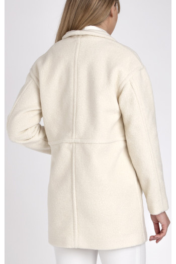 Elegant Short Coat in Ivory [1]