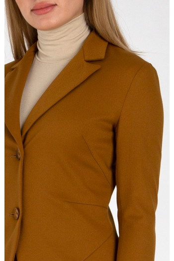 Tailored Classic Blazer in Brown [1]