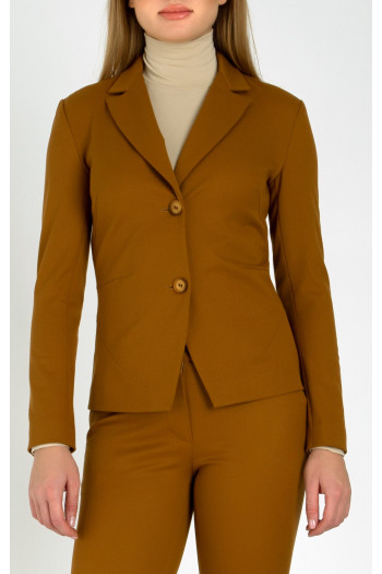 Tailored Classic Blazer in Brown