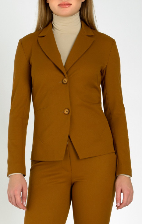 Tailored Classic Blazer in Brown