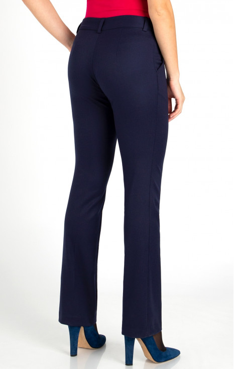Straight Trousers in Navy [1]