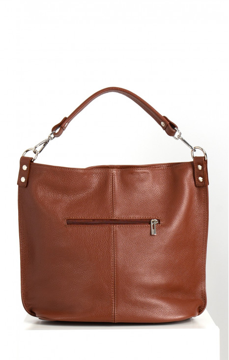 Genuine leather bag in Marrone color [1]