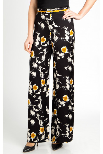 High Waist Wide Leg Trousers with Print [1]