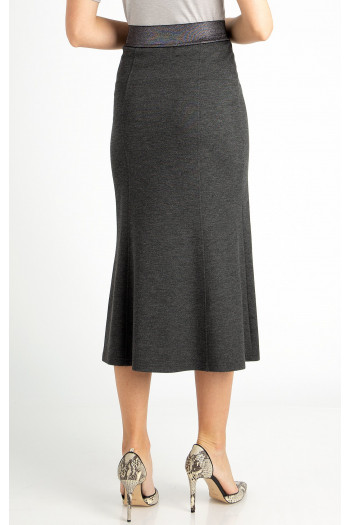 Grey jersey skirt [1]